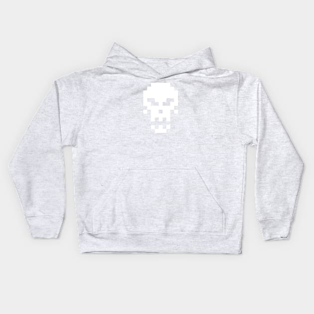 Pixel Skull Kids Hoodie by mannypdesign